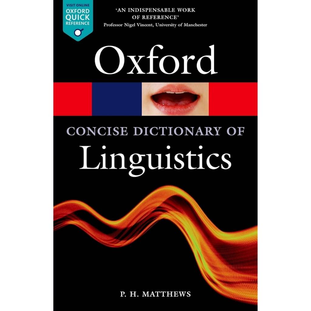Concise Oxford Dictionary Of Linguistics 3E